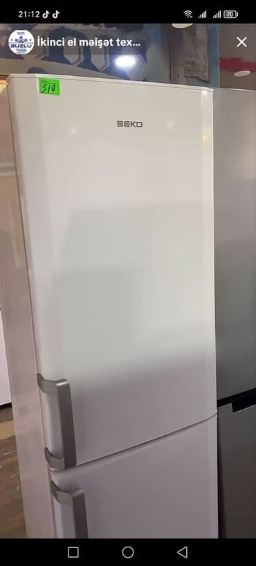 Aspiratorlar: 2 qapılı Beko Soyuducu Satılır, rəng - Ağ — 1