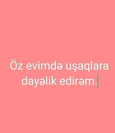 Dayələr: Uşaqlara dayə xidməti – ev şəraitində EV BİLECERİDƏ 10 dongede — 1