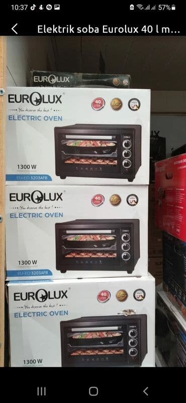 mini sobalar qiymetleri: Duxovka Elektrik, rəng - Qara, Ayrıca dayanan, Yeni — 4