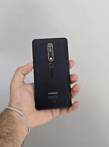 Nokia 6.1, 32 GB, rəng - Qara, Barmaq izi — 2