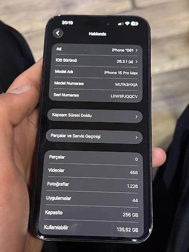2 ci el telefon satisi: 256 GB, Göy, Face ID — 5