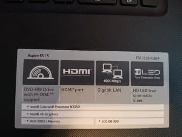 acer extensa 15 n19c1: Acer Aspire, 15.6 ", Intel Celeron, 512 GB — 2