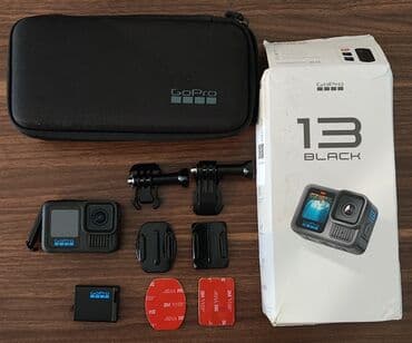 Videokameralar: GoPro Hero 13 Black. Kamera tam işlək vəziyyətdədir, bütün — 1
