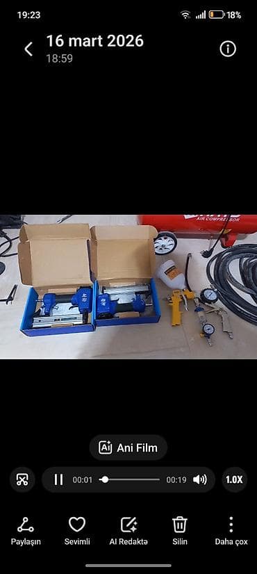 Bərkidici məhsullar: Kompresor və pnevmatik alətlər dəsti Tərkib: - 50L “MNT5 Air — 2