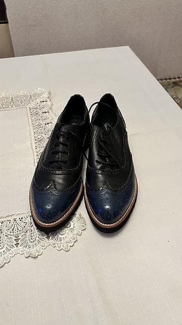 ayaqqabı bağı: Məhsul: Dəri broq üslublu bağlama ayaqqabı - Model: Oksford/broq — 1