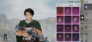 rog ally x: PUBG Mobile hesabı – Levi (Attack on Titan) xarakter görünüşü ilə — 7