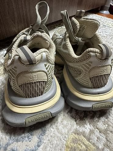 ket ayaqqabilar: Balenciaga tərzində iri altlı idman ayaqqabıları - Rəng: bej-boz — 2