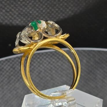 yantar üzük: Üzük, Sarı qızıl, 750 Əyar, Brilyant, 1.01-1.50 Karat — 3