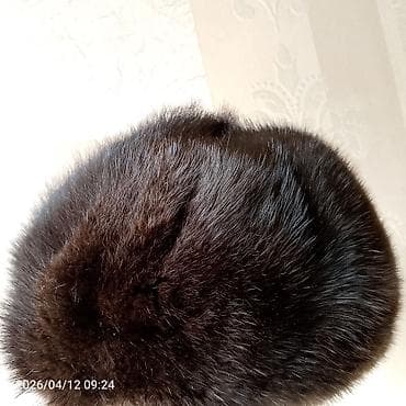 xəz: Təbii xəz papaq - Material: qalın, sıx tük quruluşlu təbii xəz - — 1