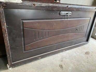 otaq qapisi: Taxta otaq qapısı - Rəng: tünd qəhvəyi/şabalıd tonlarında, ikiqat — 2