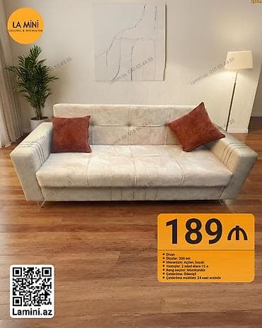 Divan, Açılan, Bazalı, Ödənişli çatdırılma — 1