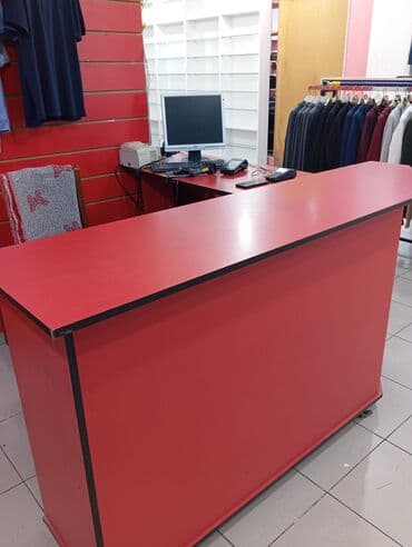 Avtoservis avadanlıqları: Mağaza üçün mebel dəsti - Rəng: qırmızı (qara kənar haşiyələr) - — 3