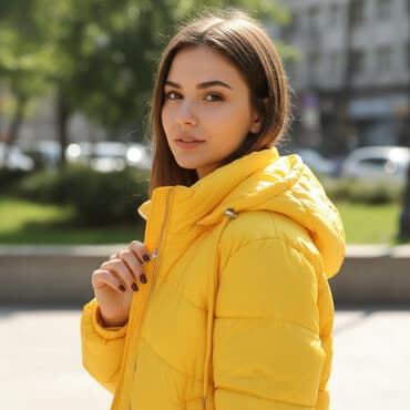 hicabli geyimler: Puxovik kurtka, Bershka, M — 1