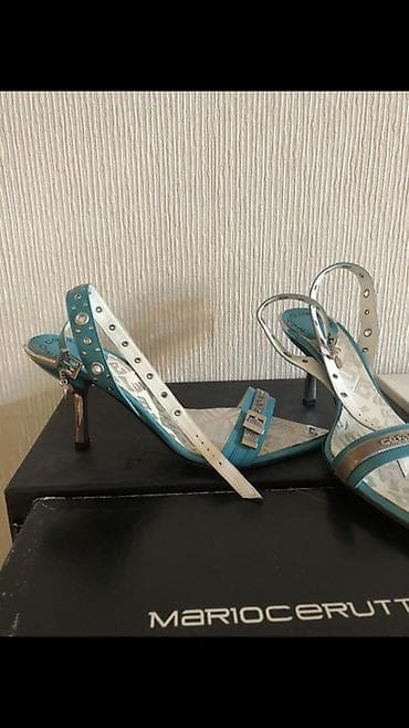 ayaggabı: Mario Cerutti qadın sandaleti - Model: incə burunlu, nazik — 2