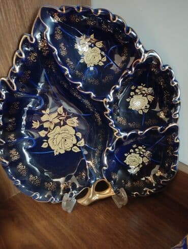 çərəz qablari: Tort və şiriniyyat qabı, rəng - Göy — 2