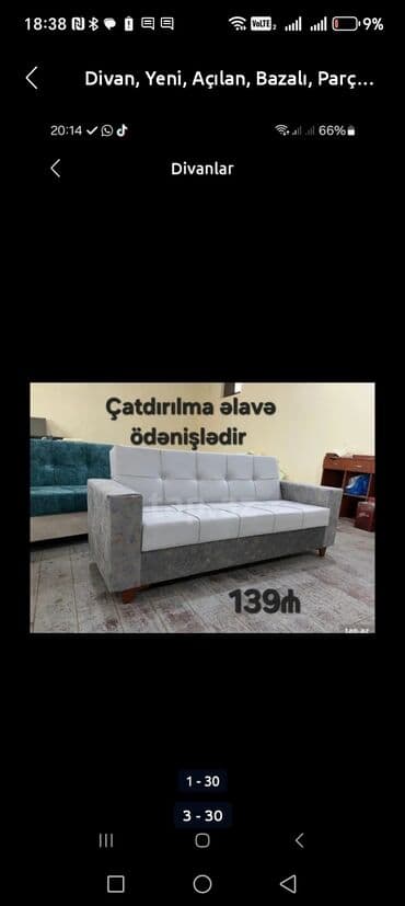 qupka: Divan, Yeni, Açılmayan, Bazasız, Nabuk, Ödənişli çatdırılma — 21