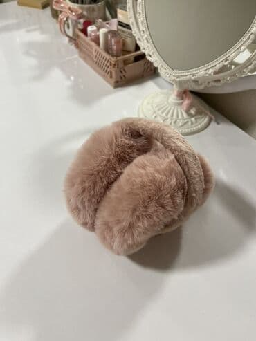 Chevrolet: Tüklü qulaqcıq (earmuff) – pastel çəhrayı/bej rəngdə - Yumşaq, sıx və — 3