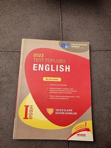 İngilis dili Testlər 11-ci sinif, DİM, 1-ci hissə, 2023 il lalafo.az -da İngilis dili Testlər 11-ci sinif, DİM, 1-ci hissə, 2023 il