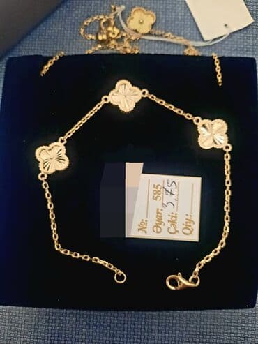 Eynəklər: Boyunbağı, Sarı qızıl, 585 Əyar, 766 g, Ünvandan götürmə — 3