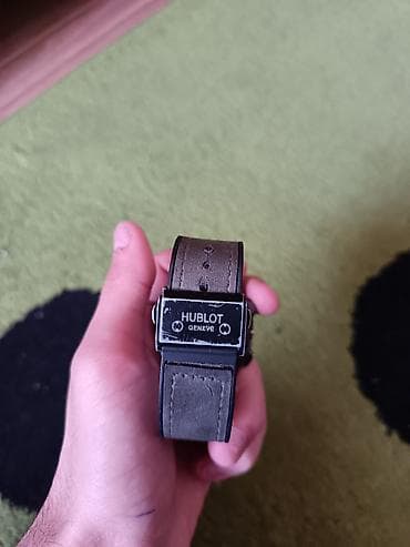 luc saati: İşlənmiş, Qol saatı, Hublot, rəng - Qara — 5