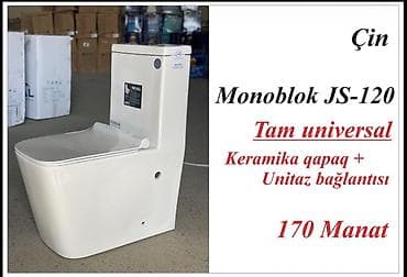 unitazlar: Məhsul: Asma və yerüstü unitaz modelləri 1) Çin – Asma JS-906 — 10
