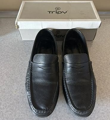 Tripy kişi loafers – qara rəng - Model: Slip-on klassik loafer - — 3