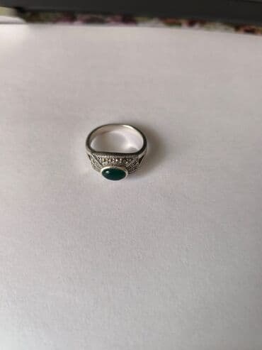 zumrud qaşlı uzuklər: Кольцо, Серебро, Изумруд — 2