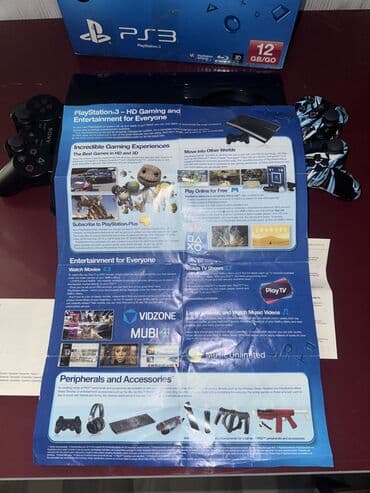 playstation arendaya verilir: Ps 3 SuperSlim 500Gb Yaddaş 27 eded oyunu var Plombu üsdündədir 2 Pult — 6