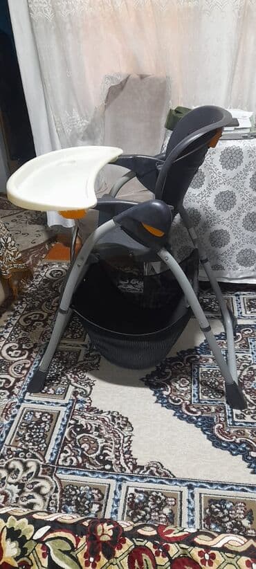 pultlu masın: Uşaq yemək stulu - Brend: Chicco (oturacaqda orijinal logo var) - — 1
