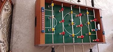 mini disk: Stolüstü mini futbol (foosball) oyunu - Kompakt ölçülü, stolun üstünə — 4