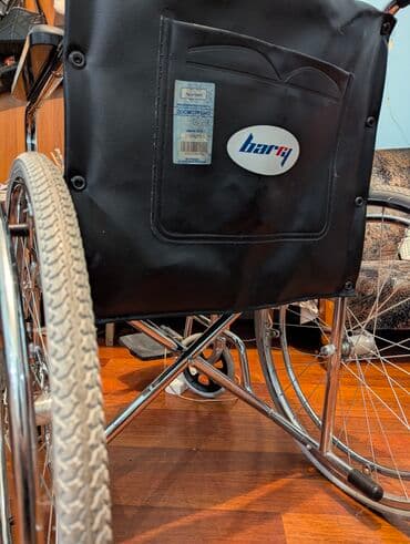 əlillər üçün araba: Manual əlil arabası – Barry brendi Xüsusiyyətlər: - Korpus: xrom — 3