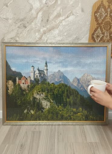 Çərçivəli puzzle tablo – Neuschwanstein qəsri mənzərəsi - Mövzu