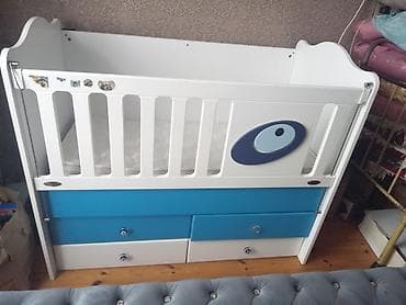 Oğlan və qız üçün, Yeni, Dördbucaq, Beşik, Dəstsiz, Matras ilə, Yellənmə mexanizmsiz