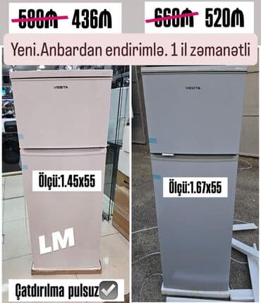 2 qapılı Soyuducu Satılır, rəng - Ağ