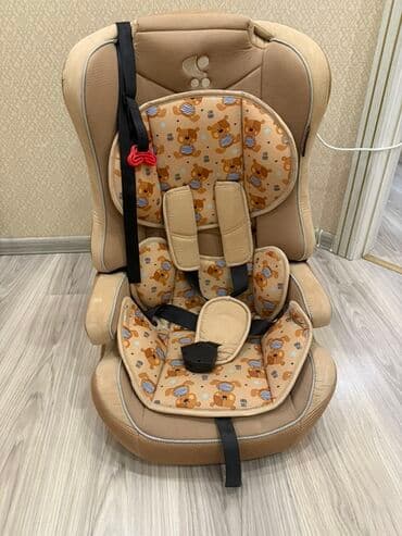 столики для автокресел: Uşaq avtomobil oturacağı - Rəng: bej/qəhvəyi, ayı fiqurlu naxışlı — 1