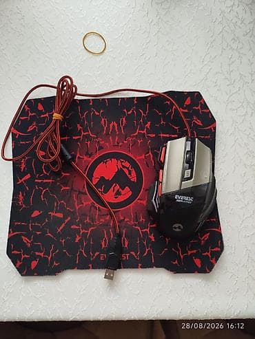 Настольные ПК и комплектующие: Everest SGM-X7 PRO oyun siçanı + oyun mousepad dəsti - Model: Everest — 1