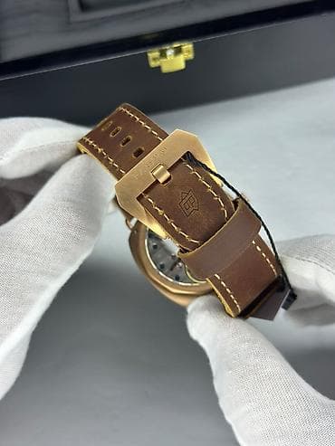 sensor saatlar: Yeni, Qol saatı, Panerai Luminor, rəng - Qızılı — 7