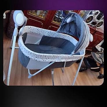 şekille: Oğlan və qız üçün, Beşik, Matras ilə, Yellənmə mexanizm ilə — 1