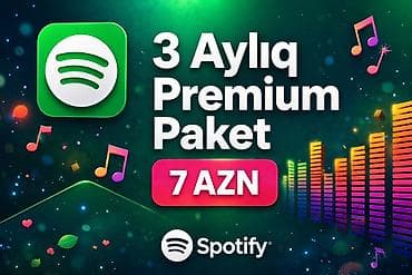 mahni yukle: Spotify 3 Aylıq Premium Paket – 7 AZN - Premium abonement: reklamsız — 1