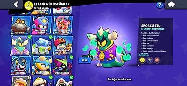 10 line: Brawl Stars hesabı təcili satılır. 12 əfsanəvi, 7 hipersarj skini — 9