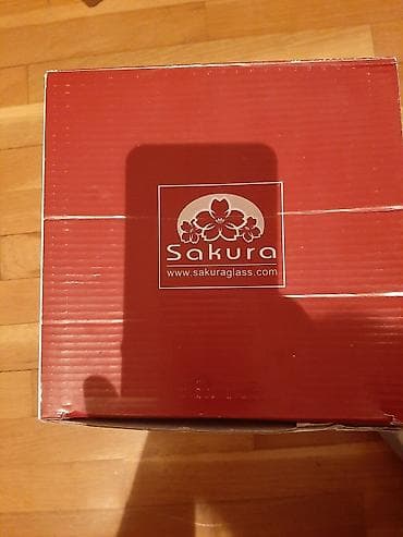 cerez qabı: Sakura şirniyyat qabı – qapaqlı, ayaqlı, şüşə/kristal dizayn - Brend — 3