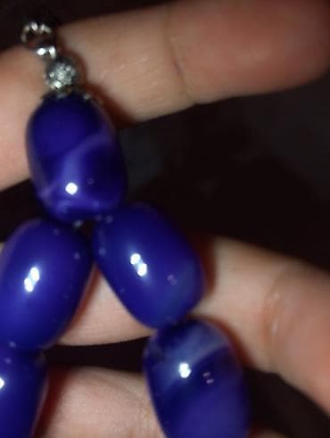 tesbeh nedir: Məhsul: Bənövşəyi muncuqlu təsbeh - Material: Parlaq səthli — 4