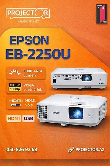 atv plus servis: Yeni Stasionar Proyektor Epson, Ödənişli çatdırılma — 1