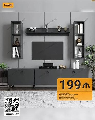 Düz TV altlığı, Polkalı, Laminat lalafo.az -da Düz TV altlığı, Polkalı, Laminat