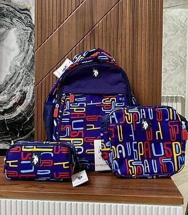 məktəb cantalar: US Polo Assn. 3-lü məktəb dəsti Tərkib: - Sırt çantası - Çiyin — 1