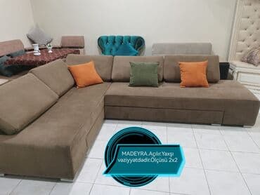 Mətbəx mebeli: Künc divan, İşlənmiş, Açılan — 1