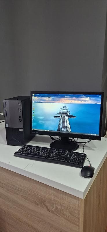 evlere kabelsiz internet: Lenovo kompüter dəsti Intel Core i3 10100 3.60GHz Ram - 8 GB DDR4 — 4