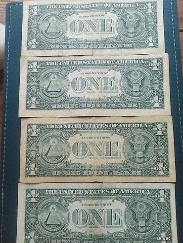 ABŞ 1 dollar kağız pulları – 4 ədəd kolleksiya dəsti Məzmun: - — 5