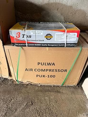 08 masin: Məhsul: Pulwa Hava Kompressoru PUK-100 + 3 tonluq hidravlik üfiqi — 1
