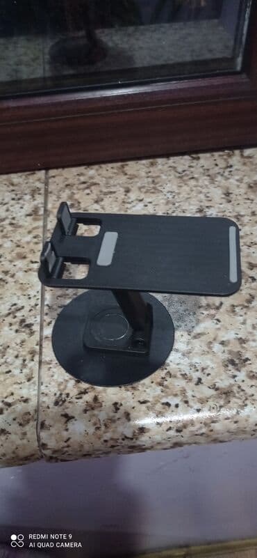 stalak za laptop: Tənzimlənən masaüstü telefon/tablet dayağı - Material: möhkəm — 2